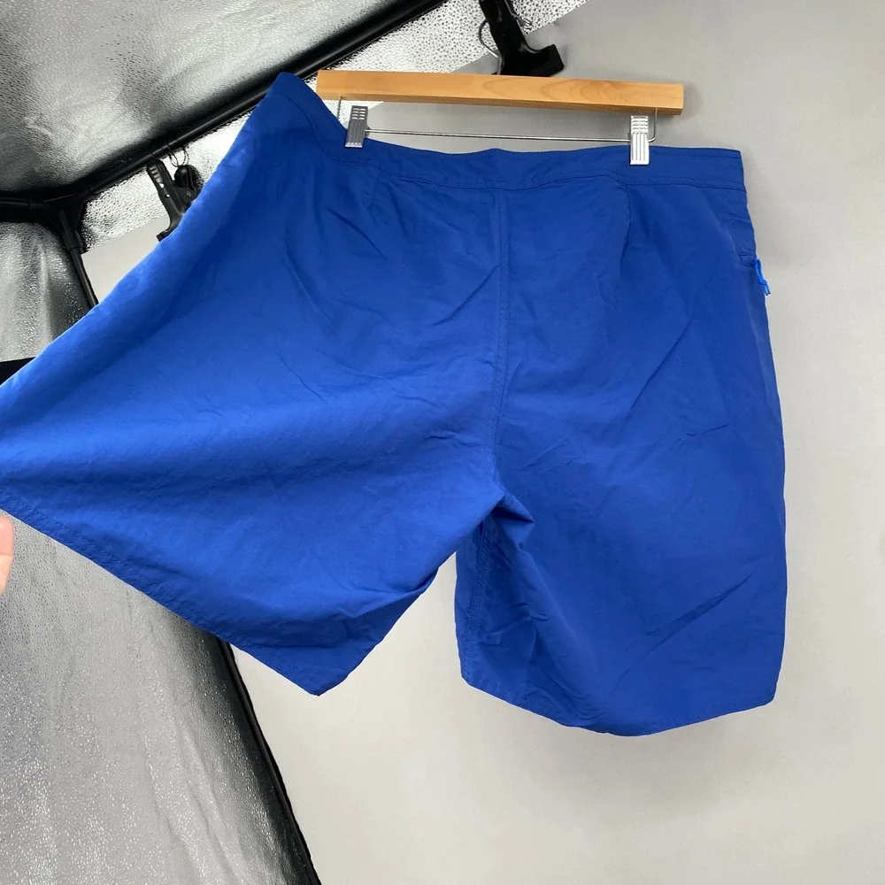 Patagonia Wavefarer Board Shorts Mens 38 Blue Recycled Nylon Swim Trunks Surf